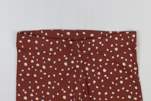 شلوار دخترانهH&M مدل خال خالی آجری - Image 2