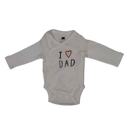 بادی آستین بلند برند H&M طرح I Love Dad