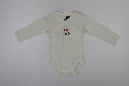 بادی آستین بلند برند H&M طرح I Love Dad - Image 7