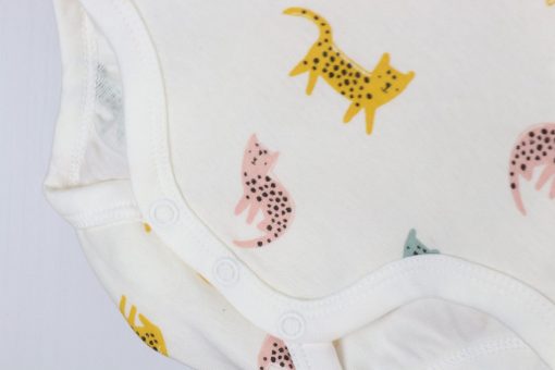 بادی آستین بلند برند H&M طرح پلنگ رنگی - Image 3