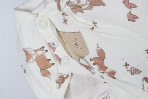 بادی آستین بلند برند H&M طرح خرس و روباه - Image 3