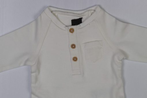 بادی آستین بلند برند H&M طرح سه دکمه - Image 2
