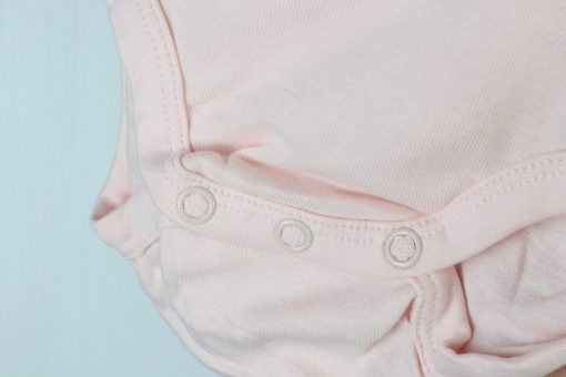 بادی آستین بلند برند H&M طرح پرپری صورتی - Image 3