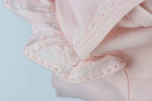 بادی آستین بلند برند H&M طرح پرپری صورتی - Image 4