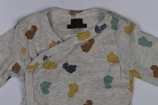 بادی آستین بلند برند H&M مدل خرس رنگی - Image 2