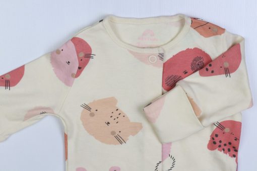 سرهمی جورابدار next baby طرح دستکش دار خرگوش و گربه - Image 2