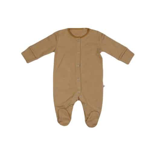 سرهمی جورابدار next baby طرح دستکش دار راه راه خردلی