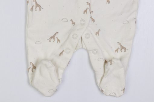 سرهمی جورابدار next baby طرح دستکش دار زرافه سفید - Image 3