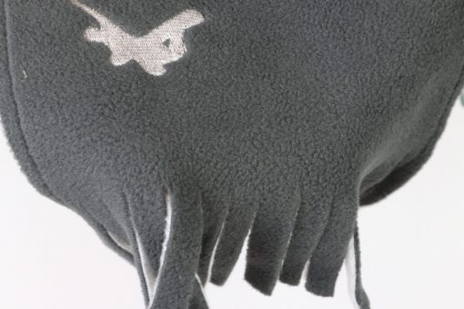 شال مخمل حوله ای مدل طوسی سفید - Image 3