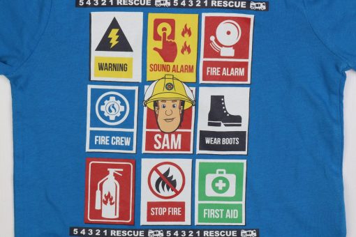 تیشرت آستین کوتاه طرح علائم آبی - Image 2