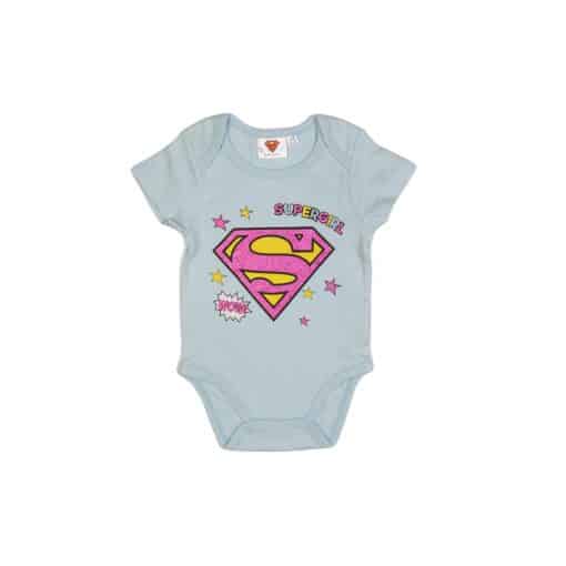 بادی آستین کوتاه طرح super girl