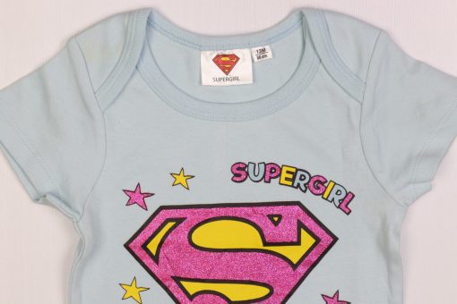 بادی آستین کوتاه طرح super girl - Image 2