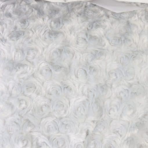 پتو نوزادی برند کانادایی blankets & beyond طرح نقره آبی خز دار - Image 4