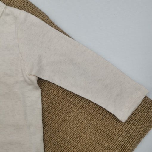 بادی آستین بلند H&M طرح گلبهی ملانژ چپ و راستی - Image 2