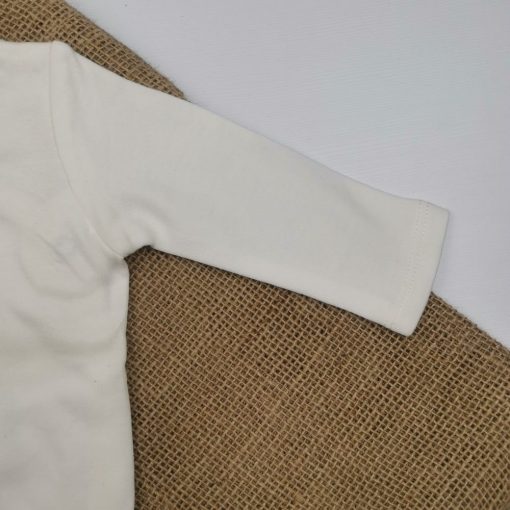 بادی آستین بلند H&M طرح سفید ساده چپ و راستی - Image 2
