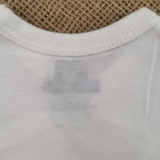 بادی آستین بلند H&M طرح سفید ساده چپ و راستی - Image 5