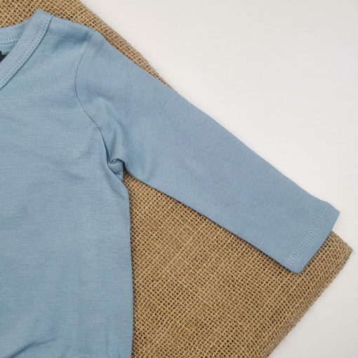بادی آستین بلند H & M طرح آبی روشن چپ و راستی - Image 2