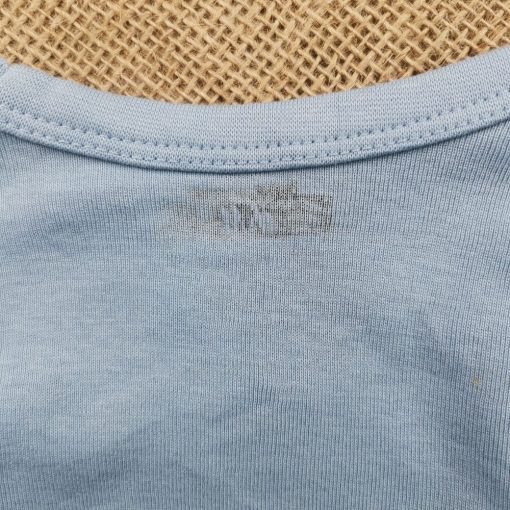 بادی آستین بلند H & M طرح آبی روشن چپ و راستی - Image 5