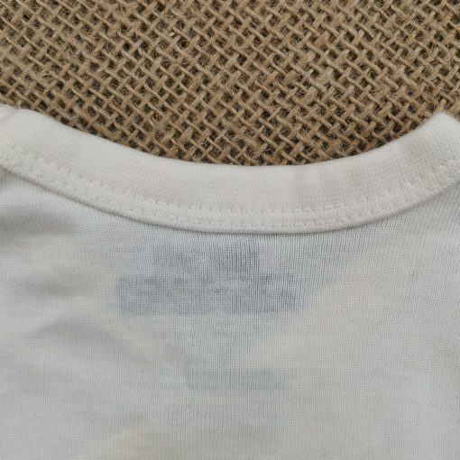 بادی آستین بلند H & M طرح کرمی ساده چپ و راستی  0-1 ماه - Image 5