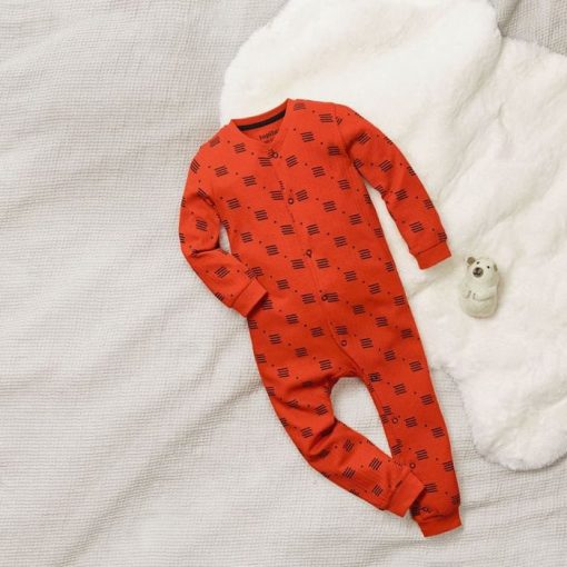 سرهمی لوپیلو طرح نارنجی جوراب دار - Image 4