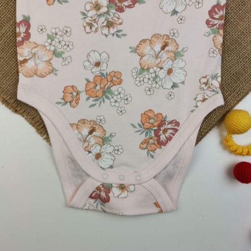 بادی تاپ حلقه ای C&A طرح گل های صورتی