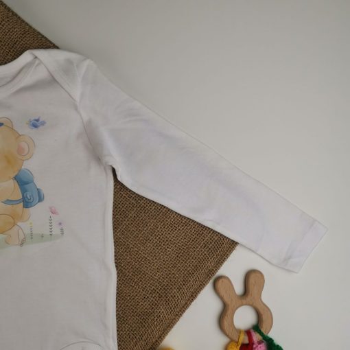 بادی آستین بلند H&M طرح خرسی و خرگوش