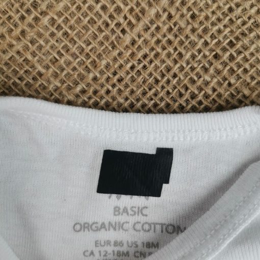 بادی آستین بلند H&M طرح آهو و گنجشک صورتی