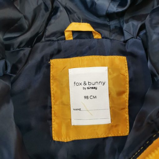 کاپشن نوزادی fox&bunny طرح خردلی استر سرمه ای