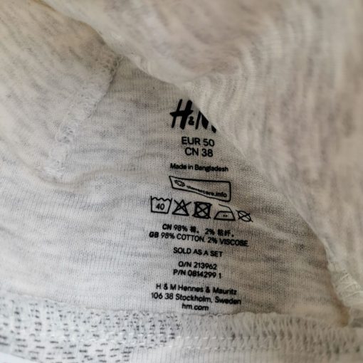 کلاه نوزادی H&M طرح ابرهای دون دونی کمرنگ لبه دار