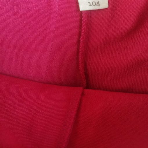 شلوارک طرح صورتی پررنگ پشت جیب دار بنددار