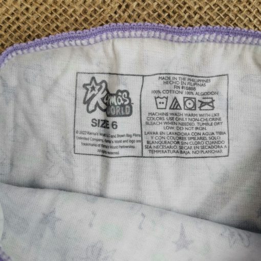شورت دخترانه طرح بنفش طرح میکروفون