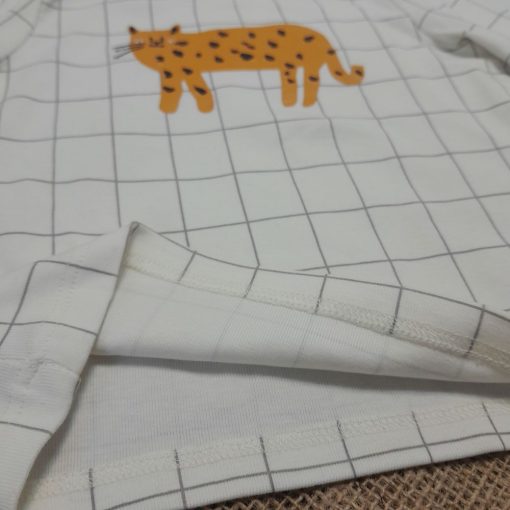 بلوز آستین بلند next baby طرح پلنگ چهارخونه