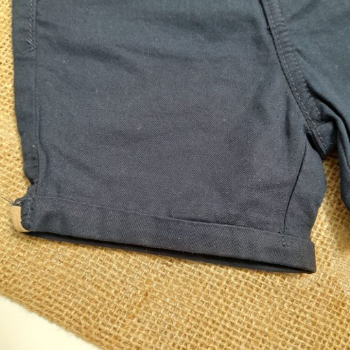 شلوارک نوزادی برند kiabi دکمه دار سورمه ای رنگ - 18 ماه