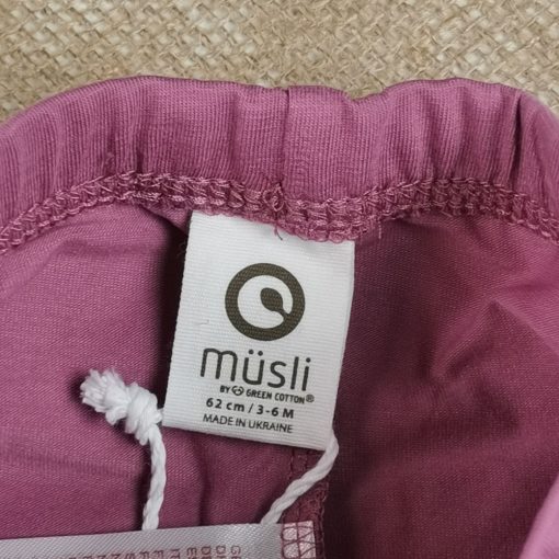 شلوار نوزادی دخترانه طرح کمرکش کالباسی پر رنگ رنگ - 3-6 ماه