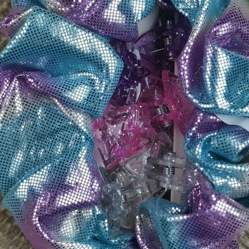 ست هفت عددی گیره و کش مو دخترانه طرح ستاره ای رنگی رنگی