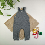 بیلر نوزادی برند C&A طرح راکون جیب دار طوسی پررنگ رنگ