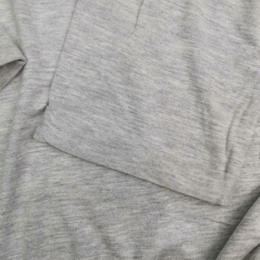 بلوز زنانه آستین سه ربع برند اسمارا طرح سه دکمه جیب دار طوسی کمرنگ - سایز 42