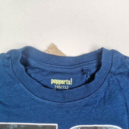 تیشرت نوزادی پسرانه آستین کوتاه برند pepperts طرح نوشته دار آبی رنگ - 10-12 سال