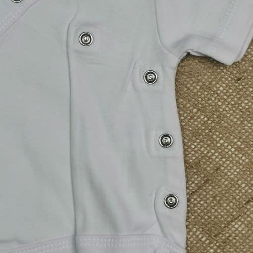 بادی نوزادی آستین کوتاه برند twins طرح فیل طوسی رنگ - Image 8
