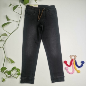 شلوار جین برند pepperts طرح توکرک کمر کش مشکی رنگ