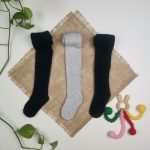 جوراب شلواری نوزادی برند Kuniboo ست سه عددی سورمه ای رنگ