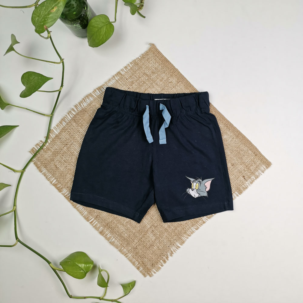 تصویر شلوارک نوزادی پسرانه برند لوپیلو طرح گربه کمربند دار سرمه ای رنگ - 4 تا 6 سال - 4 تا 6 سال | فروشگاه نام نیکو 