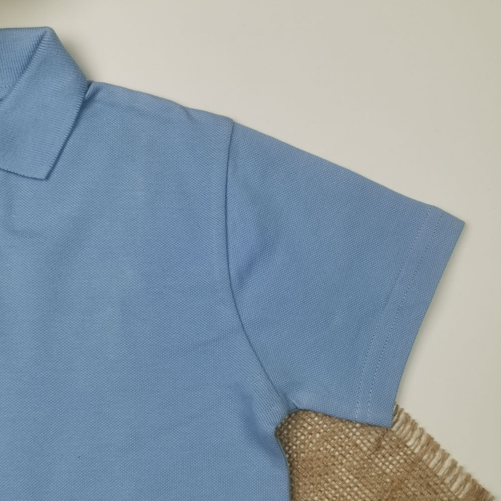 پولوشرت پسرانه آستین کوتاه برند Tu طرح دو دکمه آبی رنگ - 5 سال