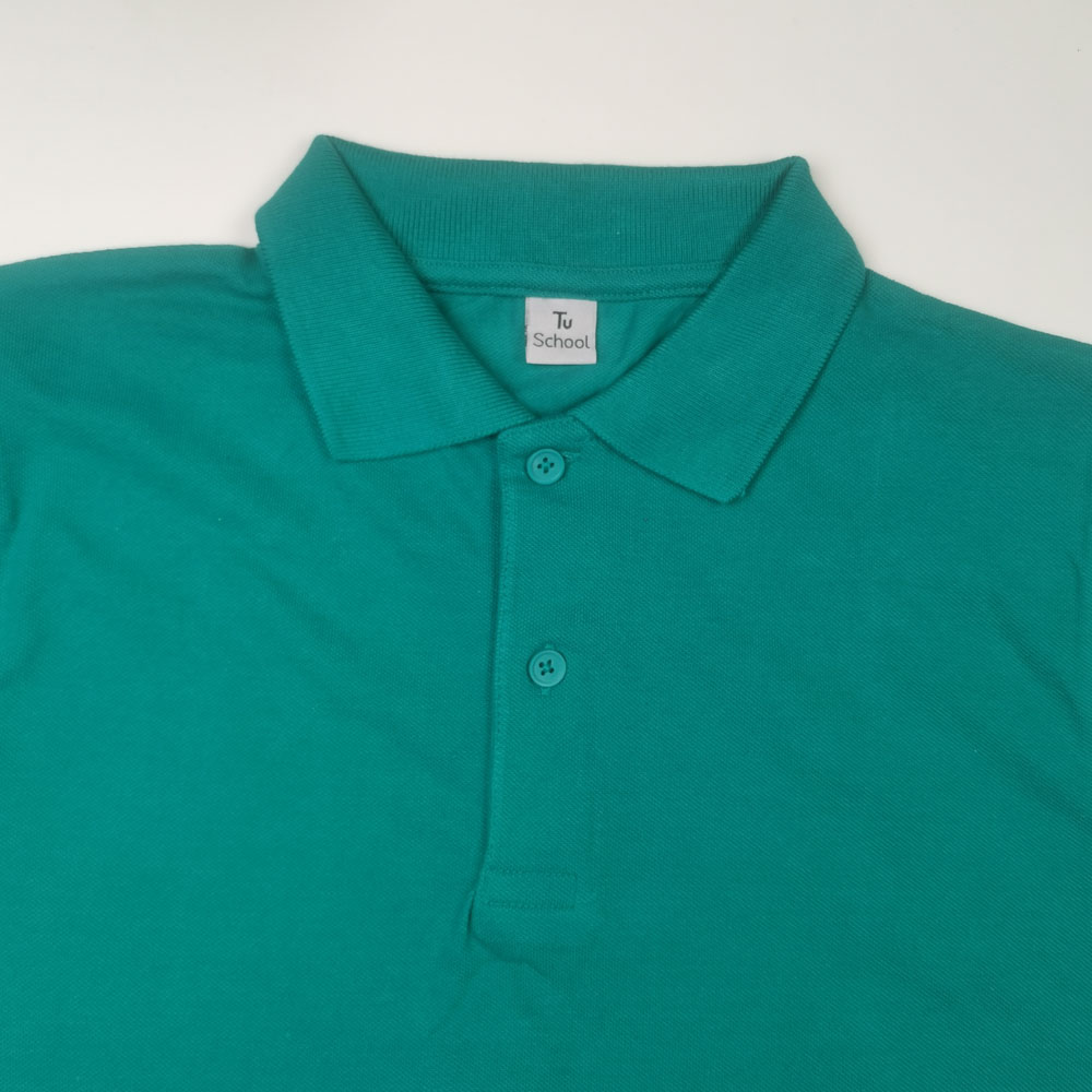 پولوشرت پسرانه آستین کوتاه برند Tu طرح دو دکمه سبز رنگ - 12 سال