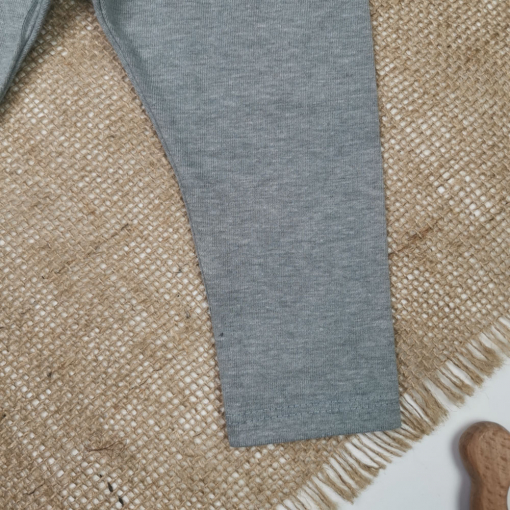 شلوار نوزادی برند cat & jack طرح کمرکش طوسی رنگ - 3-6 ماه