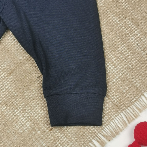 شلوار نوزادی اسلش برند h and m طرح کمرکش سورمه ای رنگ