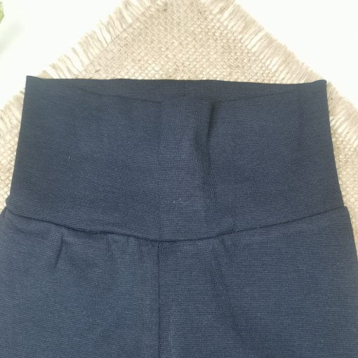 شلوار نوزادی اسلش برند h and m طرح کمرکش سورمه ای رنگ