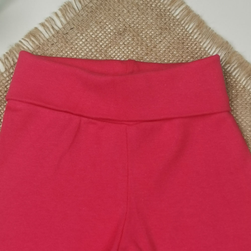 شلوار نوزادی دخترانه اسلش برند h and m طرح کمرکش سرخابی رنگ - 4 تا 6 ماه