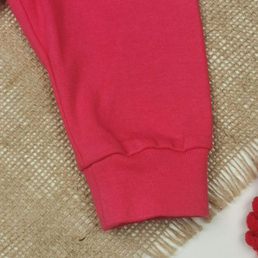 شلوار نوزادی دخترانه اسلش برند h and m طرح کمرکش سرخابی رنگ - 4 تا 6 ماه
