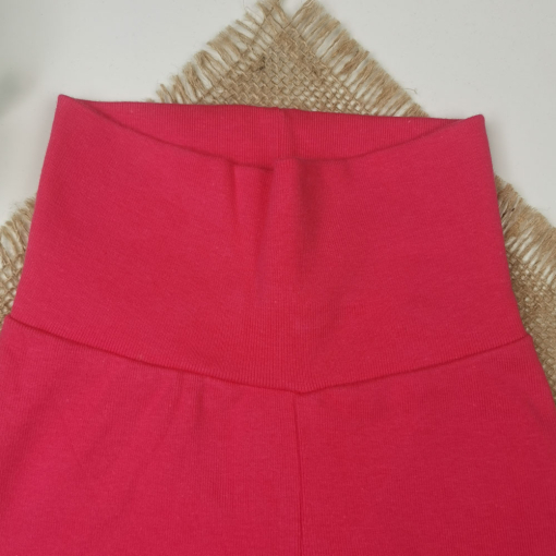 شلوار نوزادی دخترانه اسلش برند h and m طرح کمرکش سرخابی رنگ - 4 تا 6 ماه